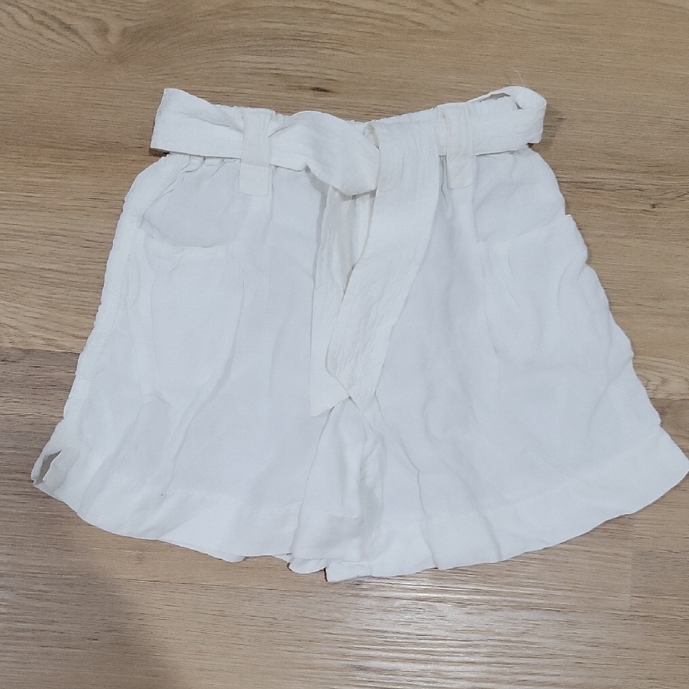 Zara White High Waist Shorts for Effortless Style